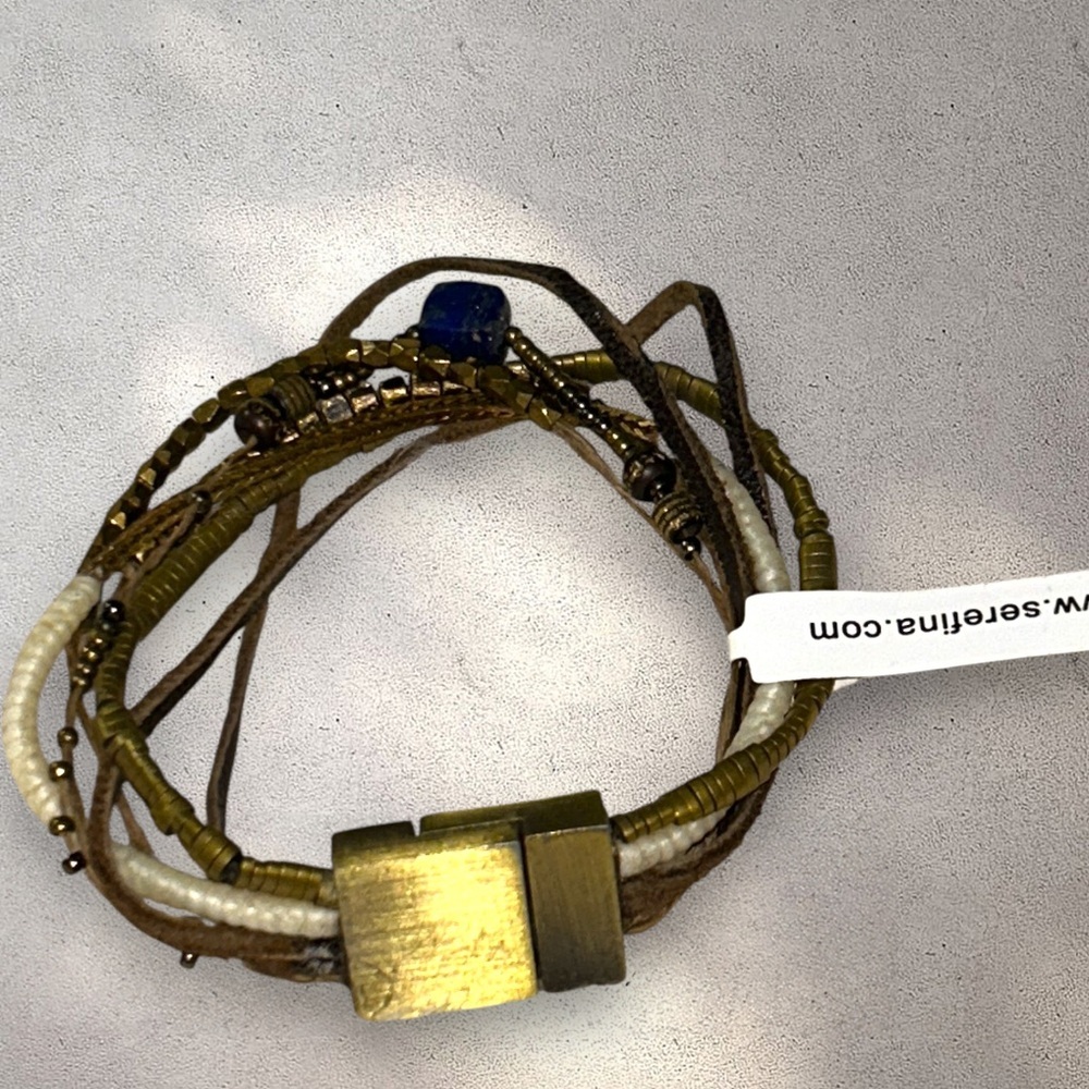 NWT This is a Serefina Sierra Bracelet Set in Blue multi - Picture 2 of 5